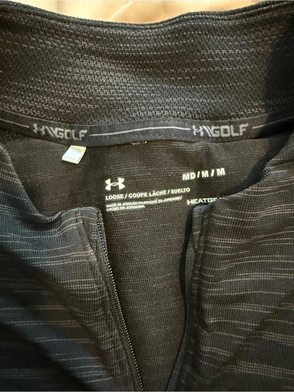 Under Armour Men's Charcoal Heather Quarter-Zip Performance Sweater